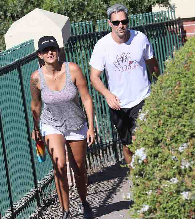 Talinda Bennington with her fiance.